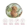 thumbnail image 3 of Yiaed Watercolor African Animals Wildlife Print Reusable Shower Cap & Bath Cap & Lined, Oversized Waterproof Shower Caps Designed for all Hair Lengths, 3 of 7