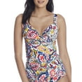 thumbnail image 1 of Anne Cole Signature Women Swimwear Paisley Twist Underwire Stretch Straps Tankini Top Style-21MT20195 Swimsuit, 1 of 2