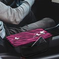 thumbnail image 3 of Yuyamidu Pink Zebra Stripe Car Armrest Cover Cushion Pad Accessories Butterfly Auto Center Console Cover Pad Stylish Car Center Console Armrest Cover Fit for Most Vehicles, 3 of 7