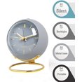 thumbnail image 2 of Reloj de alarma para niños JAMW estilo europeo creativo sin tictac con luz de fondo, 2 of 5