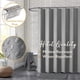 thumbnail image 1 of ComfiTime Cortina de Ducha con Ganchos: Cortina de Baño de Lujo 230 G/M², Resistente, con Dobladillo con Peso, Repelente Al Agua, Resistente Al Moho y Hongos, Lavable a Máquina, 72 x 72, Gris, 1 of 15