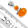 thumbnail image 2 of 925 Sterling Silver Pendant Amber Handmade Jewelry, 2 of 3