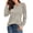 Khaki, variant on Fantaslook Fall Sweatshirts for Women Crewneck Puff Sleeve Tops Fashion Shirts
