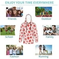 thumbnail image 5 of Sikiie Strawberry Youth Hoodie Sweatshirt Pullover Hooded Classic Casual Essentials Hoodiefor Boys Girls Kids -Medium, 5 of 6