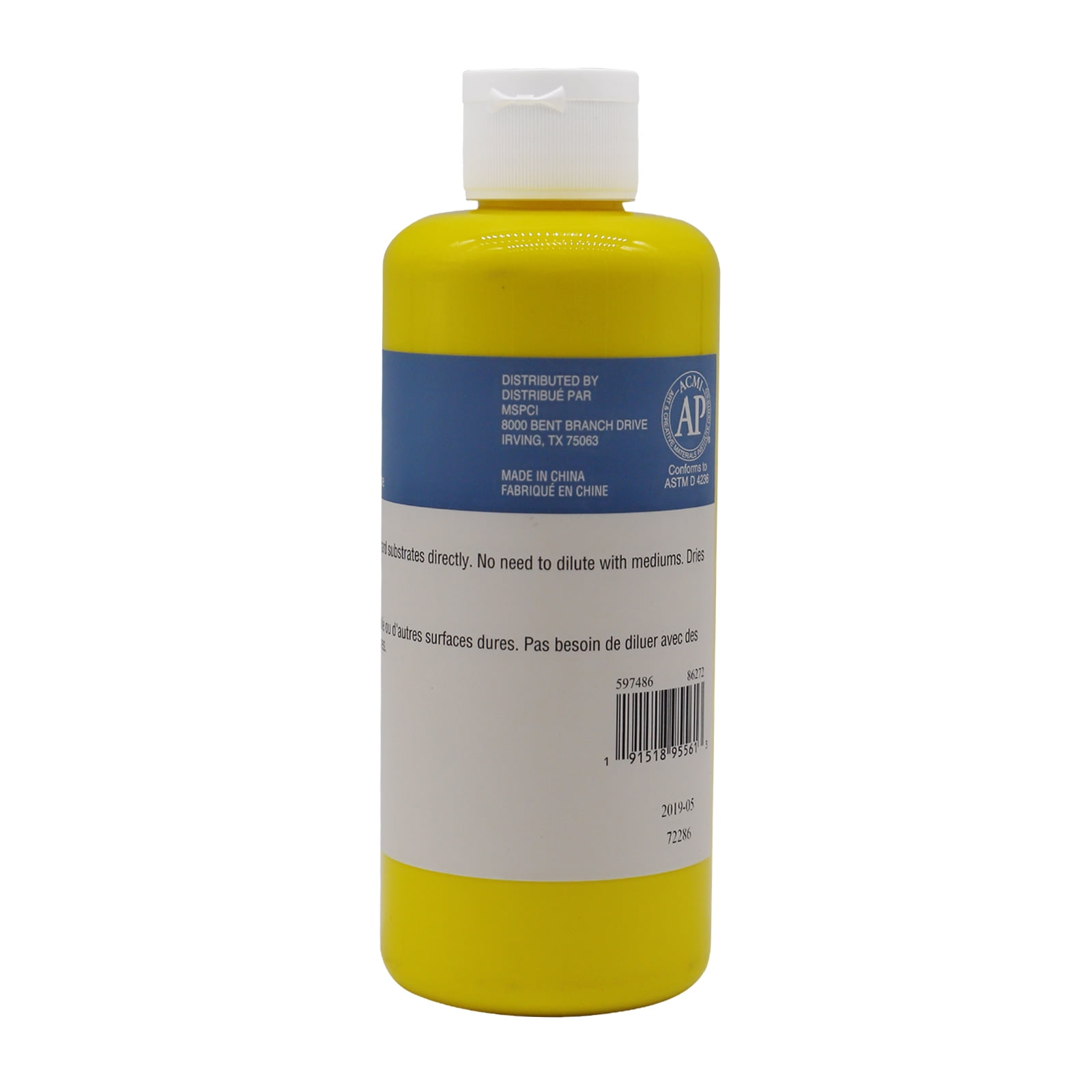 Artist's Loft Bright Yellow Acrylic Ready-Mixed Pouring Paint - Academic Level 1 Paint for Drawing, Painting, Art & Crafts Supplies - Bulk 12 Pack