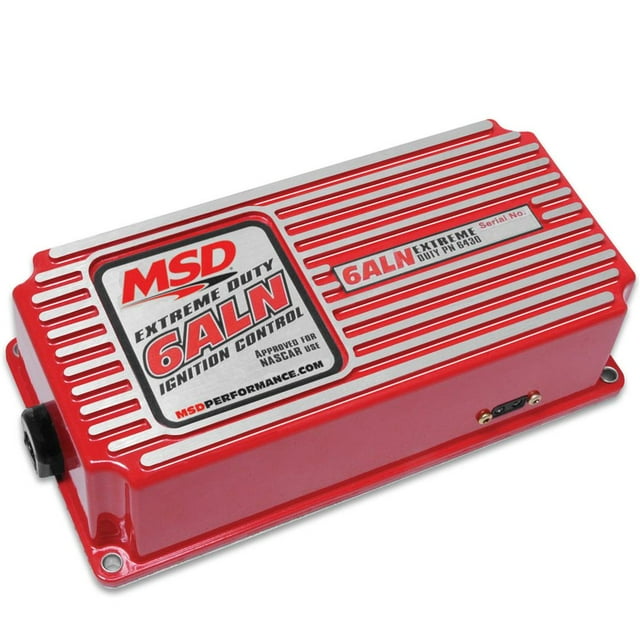 MSD Ignition Ignition Control Module 6430 6 Series; Street/Drag Racing/Circle Track Use; Analog; 0-15000 RPM; With Adjustable Rev Limiter; Multiple Spark Discharge; Without Boost Retard