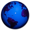 thumbnail image 4 of 2023 Barbados 3 oz Silver Blue Marble: Glow in the Dark Earth II, 4 of 4