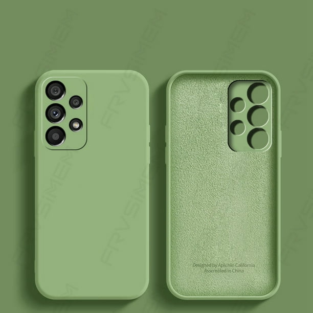 A71 M21 M31 M31S M51 funda de silicona líquida A13 A33 A53 A52S A73 M52 para Samsung Galaxy a12 a22 a32 a52 a72 m32 A23 A50 A54 M22 Tan Jianjun unisex