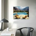 thumbnail image 3 of Nawypu SLIM AARONS Poolside Glamour | Poolside gossip wall art gallery lustre photo, Palm Springs, picture, fine art print 20x16 inch, 3 of 4