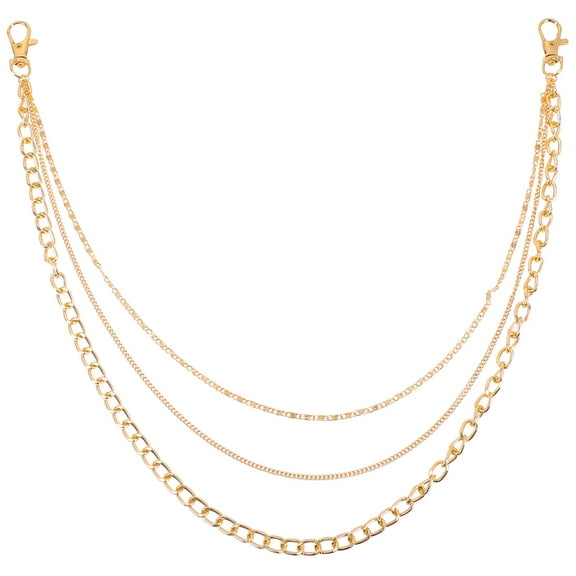 Mersess 2-Pack Pants Chains for Jeans, Stylish Wear-Resistant Portable Chains, Perfect Accessory for Pants