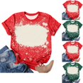 thumbnail image 1 of Fiudx Ofertas Flash Del Día Camiseta Informal de Manga Corta con Cuello Redondo y Estampado a La Moda para Mujer, 1 of 4