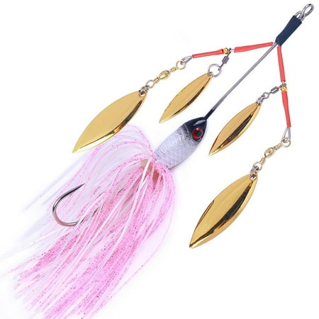 YUEYAN Spinner Bait Fishing Lure WillowBladed Spinnerbait For Bass Tackle Fishing