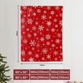 thumbnail image 5 of Christmas Throw Blanket Red White Snowflake Blankets Ultra Soft Flannel Fleece Bed Cover Xmas Winter Holiday Throw Warm Cozy Fuzzy Plush Blankets Lightweight Cabin Throw for Sofa Couch 60" X 80", 5 of 7