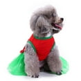 thumbnail image 3 of Windfall Christmas Dog Dress with Cute Tie, Soft Breathable Puppy Dress Cute Pet Princess Tutu Skirt Outfits, Daily & Party Pet Clothes for Small Medium Dogs, Cats, 3 of 7