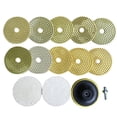 thumbnail image 2 of American Hawks Diamond Polishing Pads with 0.375 in backer pad and 8 mm drill adapter, 4 in 10 Count, 2 of 5