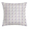 thumbnail image 1 of Cartoon Throw Pillow Cushion Cover, Purple Smiling Cactus Face Drawings Slender Big Small Different Forms Pretty Style, Decorative Square Accent Pillow Case, 24" X 24", Multicolor, by Ambesonne, 1 of 2