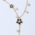 thumbnail image 5 of Versión coreana del suéter de cinco pétalos con cadena de borlas de perlas largas, collar de flores de cinco hojas, accesorios de moda para mujer, 5 of 5