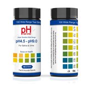 100Pcs PH4.5-9.0 Water Test Strips Fast Extensive PH Test Paper for Soil Aquariums