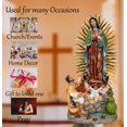 thumbnail image 6 of Our Lady of Guadalupe with Juan Diego Statue | Virgen de Guadalupe con Juan Diego | 8, 12 inches | High-Quality Resin Craft (Sx8"inches), 6 of 6