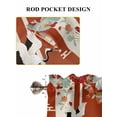 thumbnail image 6 of Red Crane Living Room Curtains 2 Panel, Vintage Elegant Spring Floral Botanical Cafe Window Treatment, Extra Long Farmhouse Bedroom Bathroom Kitchen Curtains Drapes 104"x72", 6 of 6