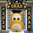 thumbnail image 5 of 1Pcs 150cm Large Stand Graduation Brown Yellow Owl Doctor Balloons Graduation Party Decorations Balloon, 5 of 5