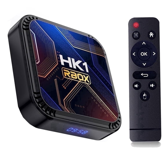 Android TV Box 13.0 TV Box HK1 K8S RK3528 with 4GB RAM 64GB ROM 6K H.265 Dual Band WiFi 2.4GHz/5GHz BT 5.0 Media Box 100M LAN