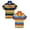 Black & Orange, variant on 2-Pack Toddler Boys Short Sleeve Striped Polo Shirts Kids Summer Lapel Breathable Color Block Tops Fashion Tees
