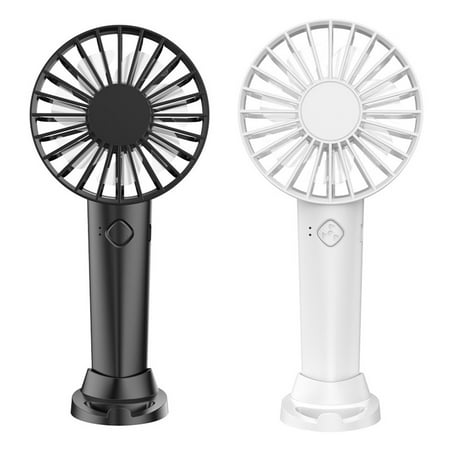 

Xewsqmlo Handheld Fan Y2 Desk Fan USB Rechargeable 3 Speed Mini Personal Fan (Black)