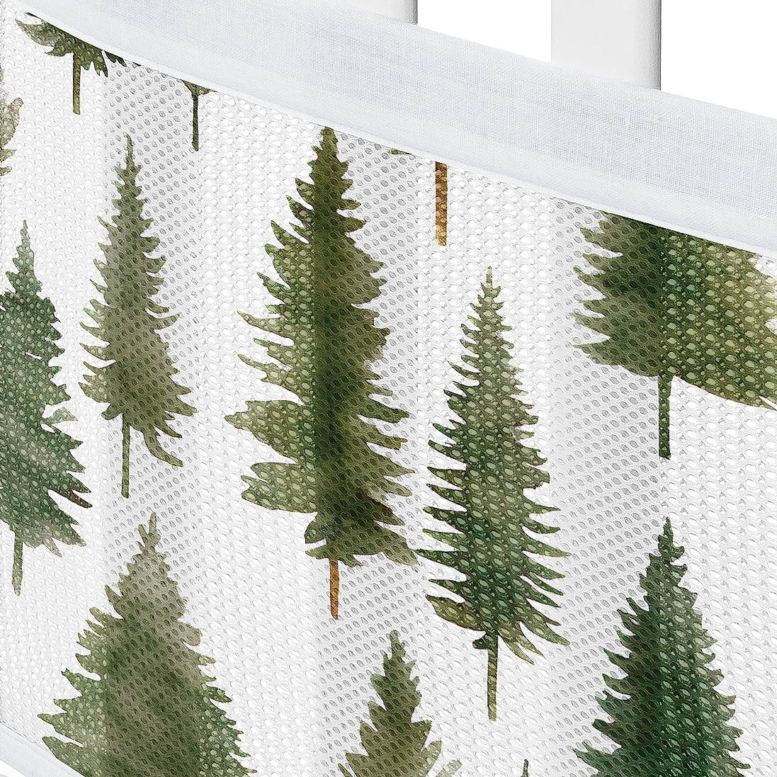 Sweet Jojo Designs + BreathableBaby Woodland Pine Tree Boy, Girl, Unisex/Gender Neutral Breathable Mesh Crib Liner
