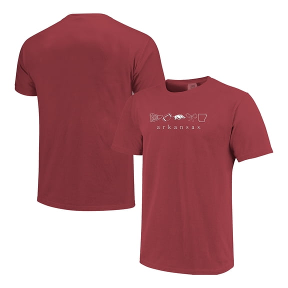 Women's Cardinal Arkansas Razorbacks Comfort Colors T-Shirt
