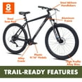Ozark Trail 27.5" Vibe Mountain Bike, Large Frame, Black, Adult, Unisex