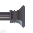 thumbnail image 2 of Versailles 1-1/8" dia. Non-Adjustable 96" Single Curtain Rod Set in Oil Rubbed Bronze, 2 of 5