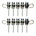 thumbnail image 2 of 10 Uds. Aislador de valla eléctrica, manga aislante múltiple, señal de advertencia de cría de animales, sistema de rejilla de 2 anillos, accesorios, Sharpla manguito aislante, 2 of 8