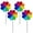 Multicolor, variant on kttectoa Eight-Color Windmill Decoration Reflective Pinwheel PVC Bird Scare Garden Patio 28in 4 Pack Outdoor Christmas Gifts Home