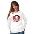 thumbnail image 3 of Betty Boop Sweetheart Love Cute Women Crewneck Sweatshirt Brisco Brands S, 3 of 6