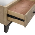 thumbnail image 4 of Wallace & Bay Preno King Storage Bed in Caramel and Cocoa, 4 of 6