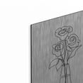 thumbnail image 2 of Luxe Metal Art 'Floral Bunch 3' by Line and Brush, Metal Wall Art, 16"x24", 2 of 7