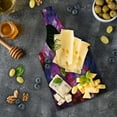thumbnail image 5 of Abstract Cutting Board, Mosaic Pattern Design Vibrant Colors Tiles Modern Circular Geometric Graphic, Tempered Glass Cutting and Serving Board, Wine Bottle Shape, Pink Purple Red, by Ambesonne, 5 of 5