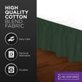 thumbnail image 6 of Ruffled Bed Skirt (Twin, Hunter) 18 inch Drop Dust Ruffle with Platform, Poly/Cotton Fabric, Available in All Bed Sizes and 14 Colors - Blissford, 6 of 6