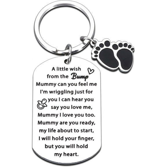 for New Mom Christmas Gifts Mom To Be New Mommy Keychain for Women First Christmas Gifts for Expecting Mama Expecting Mother's day Gifts Pregnancy Announcement Gift First Time Mom Gifts