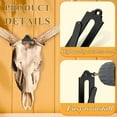 thumbnail image 6 of 12PCS European Mount Hanger, Stainless Steel Euro Wall Mount Hanger for Deer, Antelope, Coyote and Other Smaller Animals, Heavy Duty Deer Skull Wall Bracket Hooker with Easy Installation Kit, 6 of 6