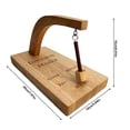 thumbnail image 3 of Decision Maker Home Decor Ornament Beautiful Wood Oscillating Magnetic Pendulum-o, 3 of 4