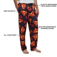 thumbnail image 4 of Superman S-Shield All-Over Print Men's Sleep Pajama Pants-Medium, 4 of 7