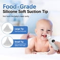thumbnail image 3 of Baby Nasal Aspirator, Electric Nose Sucker for Babies, Toddler Nose Cleaner with 9 Adjustable Suction Levels, Soft & Safe for Delicate Noses, 3 of 8