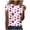 Pink, variant on ICHUANYI Womens New Trending Cute Print Tops Short Sleeve Crew Neck T-Shirt Tops Shirts Fashion Clothing