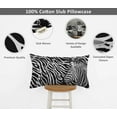 thumbnail image 4 of Vargottam Lumbar Pillow Cover - Decorative Pillow Covers24x12 Inches,PrintedWhite & BlackThemePillowcase, DecorativeLumbarCushionCovers, 4 of 4