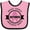 Pink and Black, variant on Inktastic October Breast Cancer Awareness Month Badge Boys or Girls Baby Bib