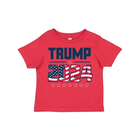 

Inktastic Trump 2024 Election Flag Gift Toddler Boy or Toddler Girl T-Shirt