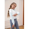thumbnail image 2 of Sherrylily Girls Kids Crop Tops Long Sleeve Daisy Printed Fashion Pullover, 2 of 6