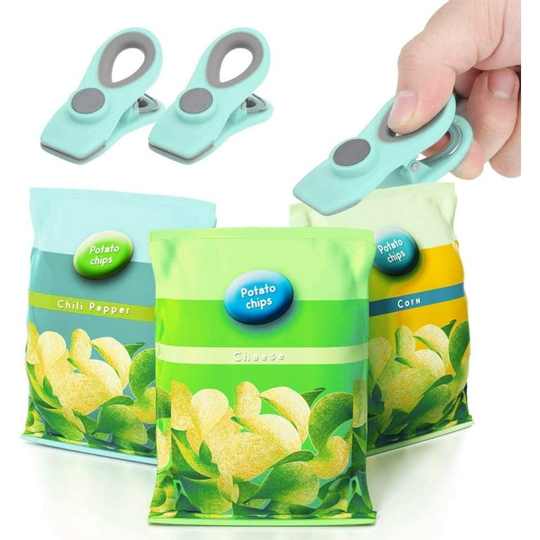 Kitchen Food Storage Pocket Sealing Bag Clips Clamps Green White 2 Pcs -  Green,White - 16 x 4 x 3cm/ 6.3 x 1.6 x 1.2(L*W*T) - Bed Bath & Beyond -  17593748